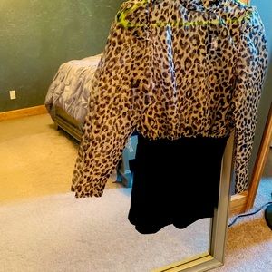 Brand New Size Small Long Sleeve Leopard Print Romper perfect any occasion!